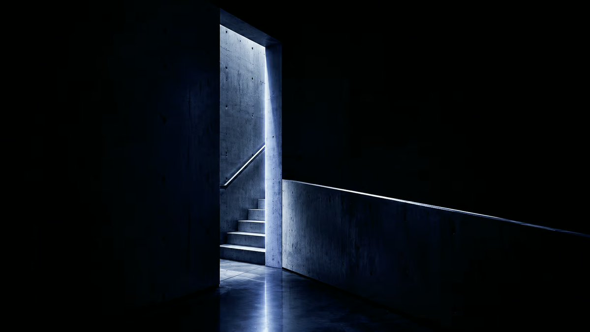 Arctic Edge-Light Sculptural Dark Portrait