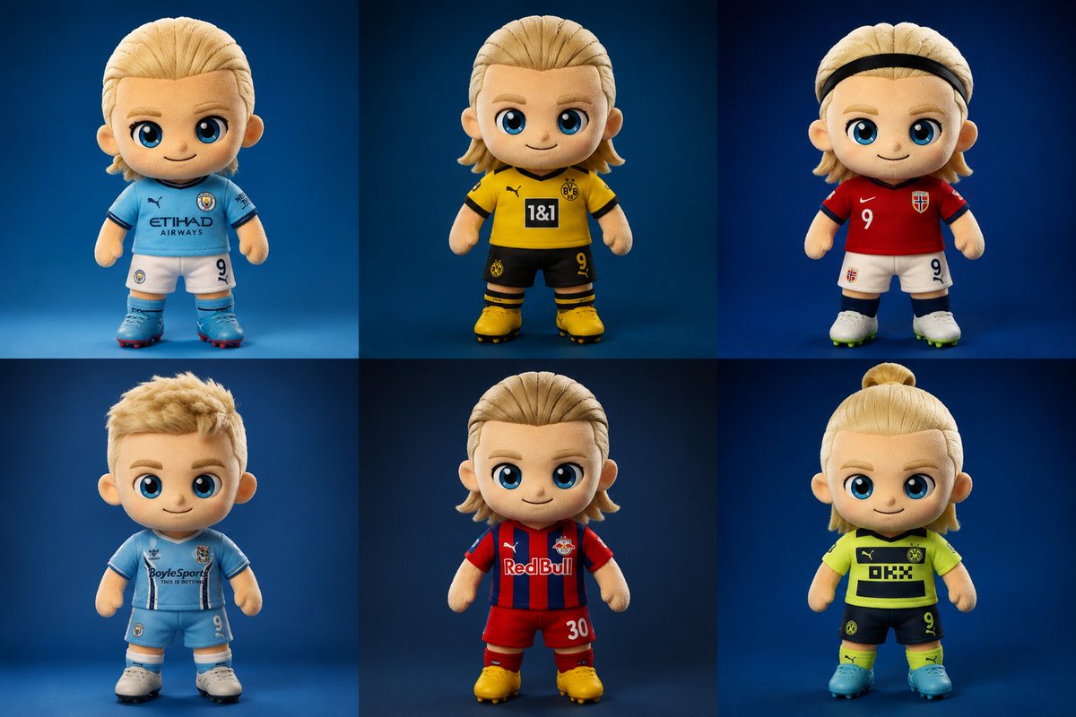 Create a Hyper-Realistic Collectible Plush Chibi Soccer
