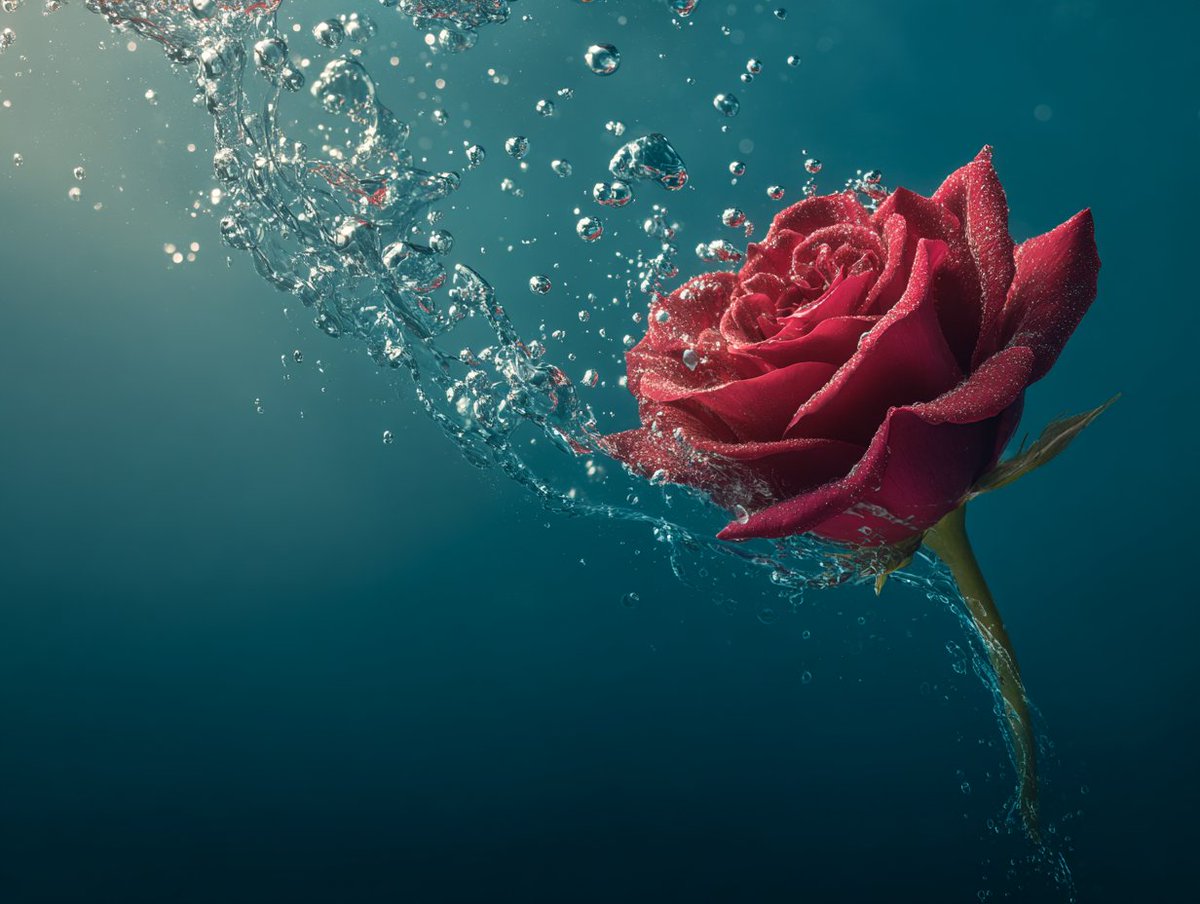 Dynamic Bubble Stream Product Photography