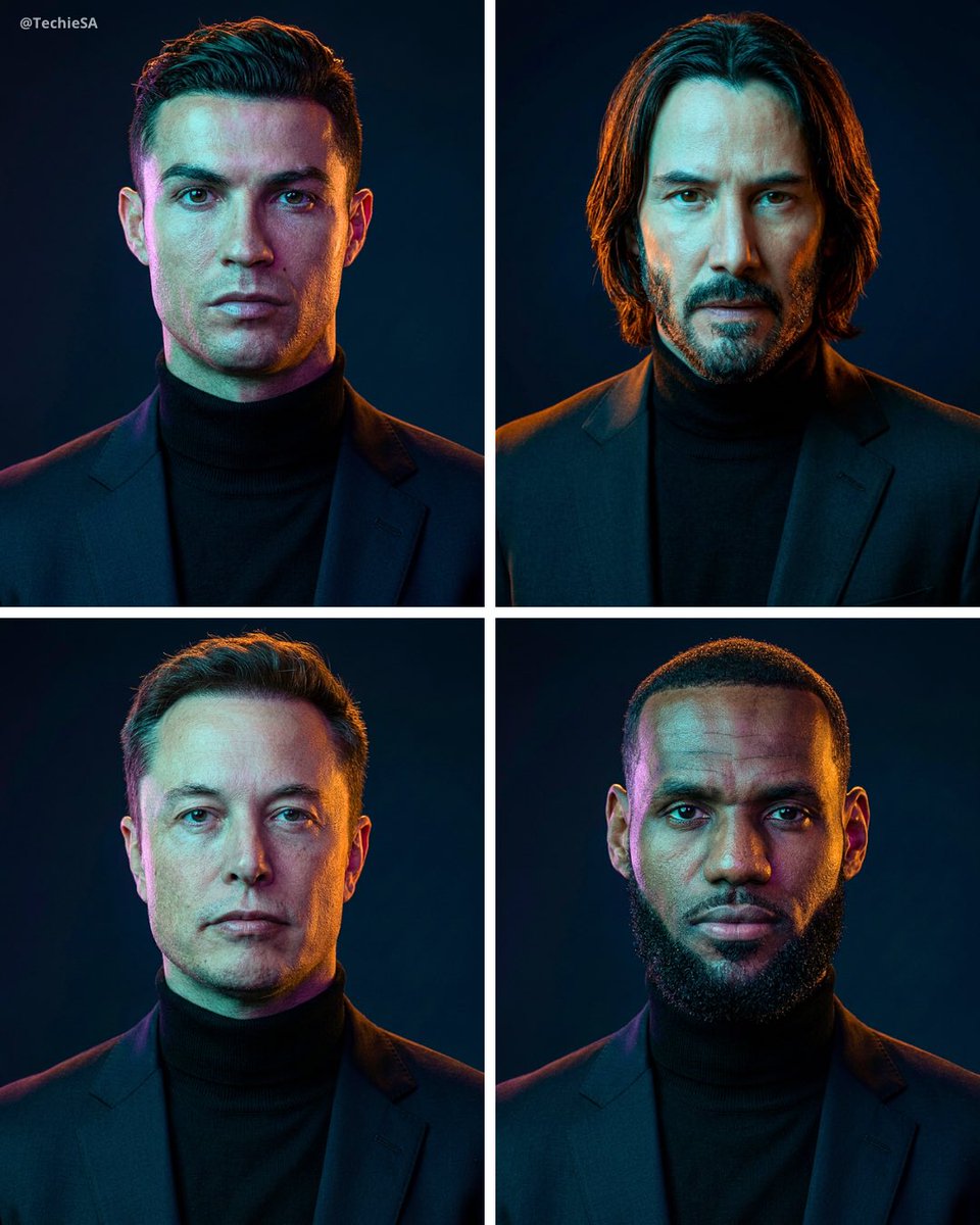 Cinematic Dual-Color Studio Portrait