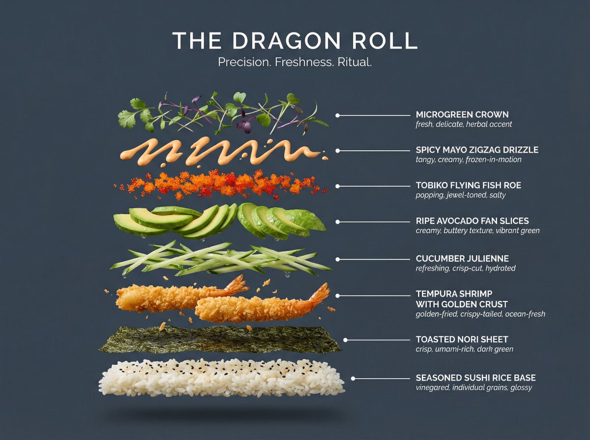 Hyperrealistic Floating Ingredient Stack with Mid-air Suspension