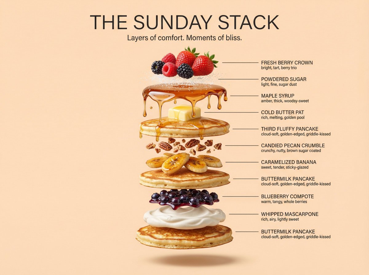 Hyperrealistic Floating Ingredient Stack with Mid-air Suspension