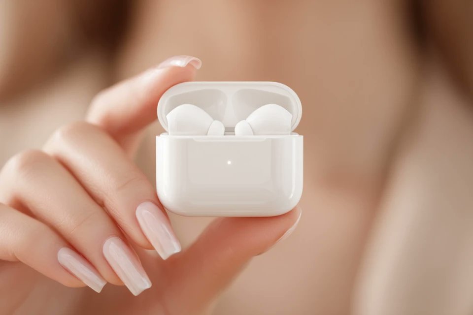 High-End Studio Product Photography with Elegant Hand Model