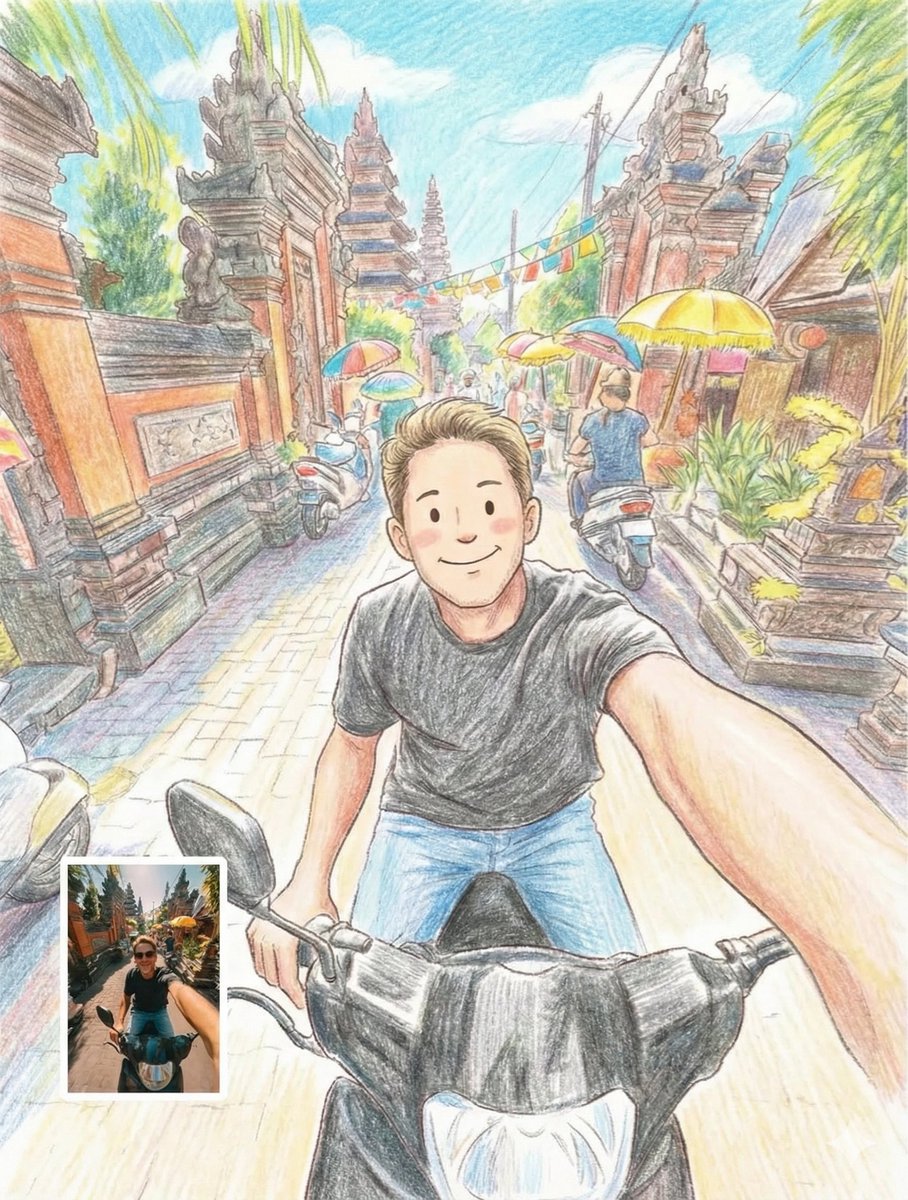 Cozy Storybook Illustration in Colored Pencil Style