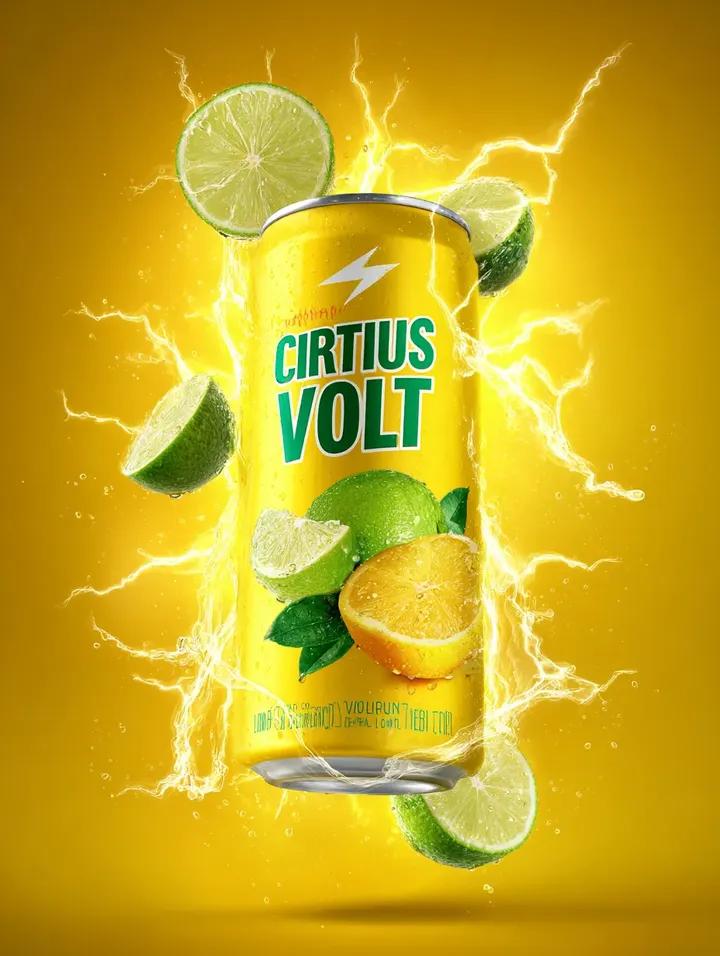 柑橘伏特罐头与动感柠檬青柠飞溅