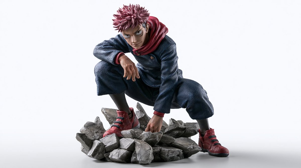 Epic Character Statue on Shattered Rock Base