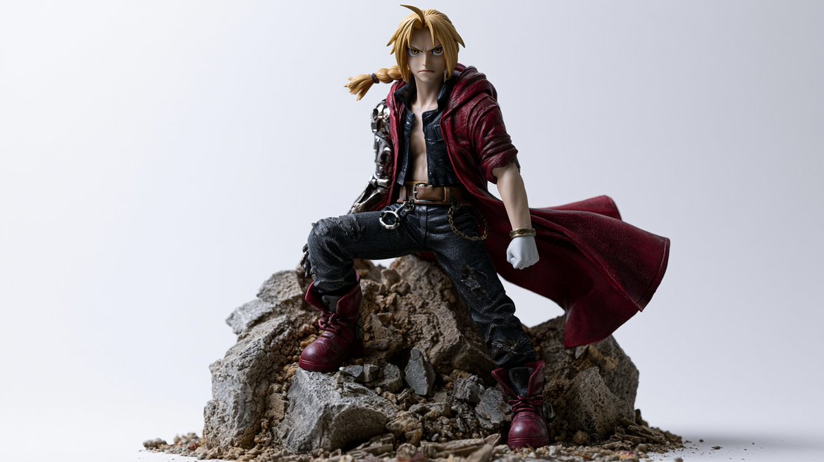 Epic Character Statue on Shattered Rock Base