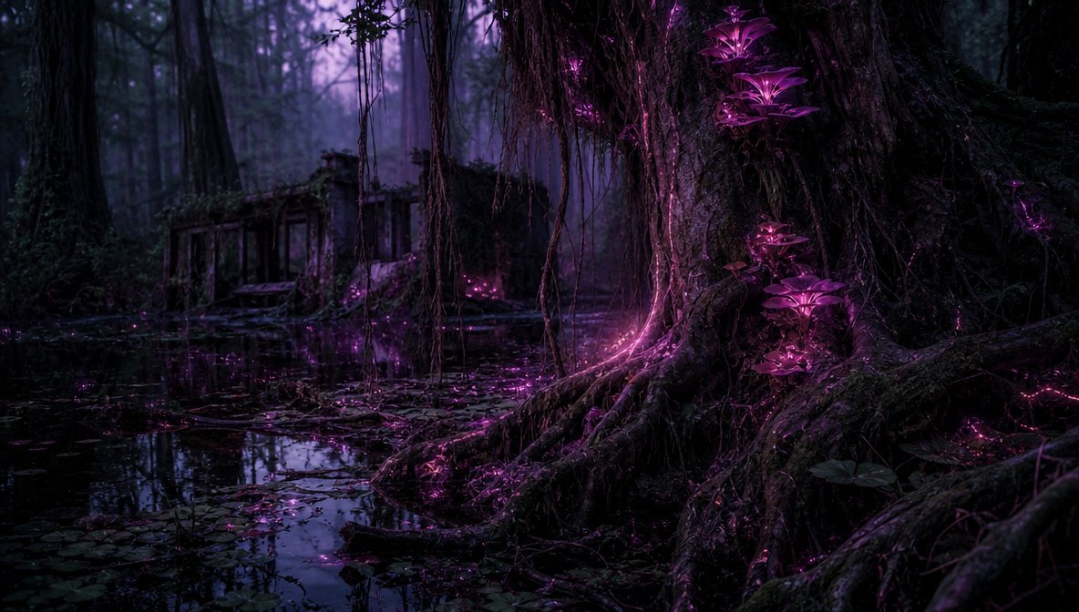 Prompt Studio Bioluminescent Landscape with Gpt Image