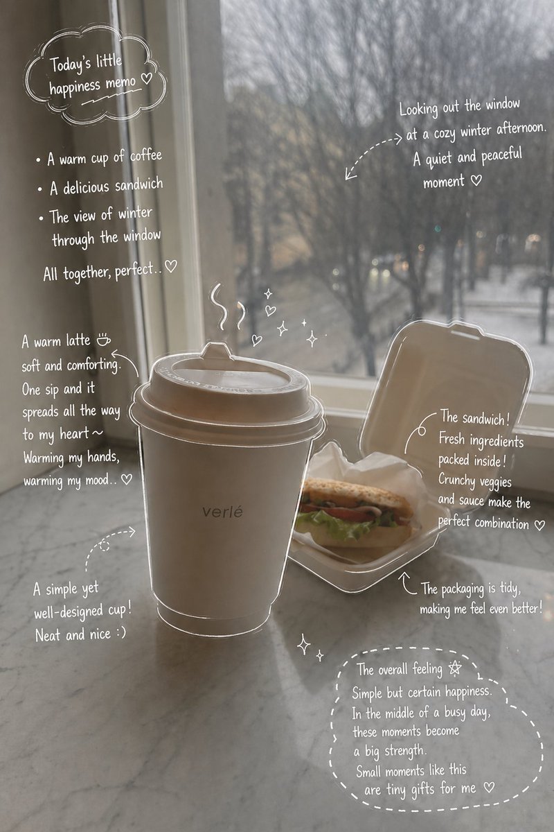 Cafe Table Handwritten Memo Edit