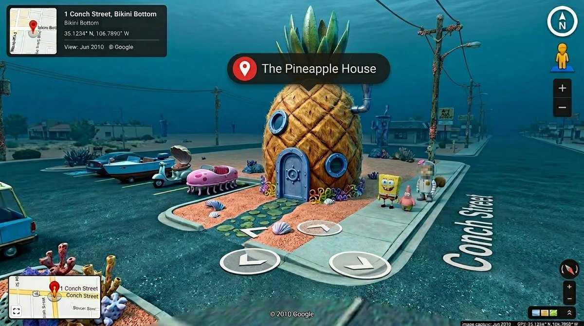 Hyper-realistic Google Street View Screenshot