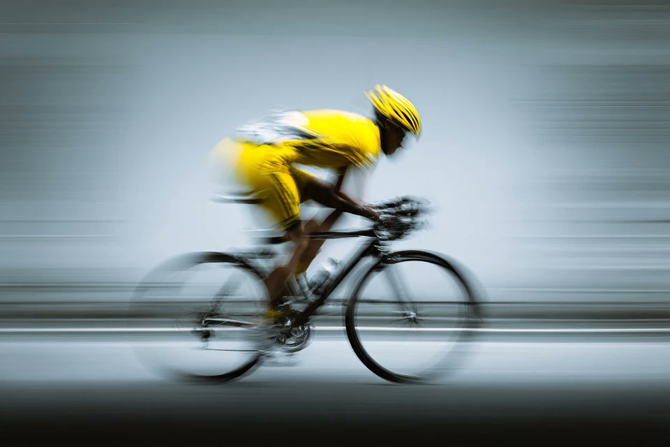 Dynamic Motion Blur Sports Silhouette