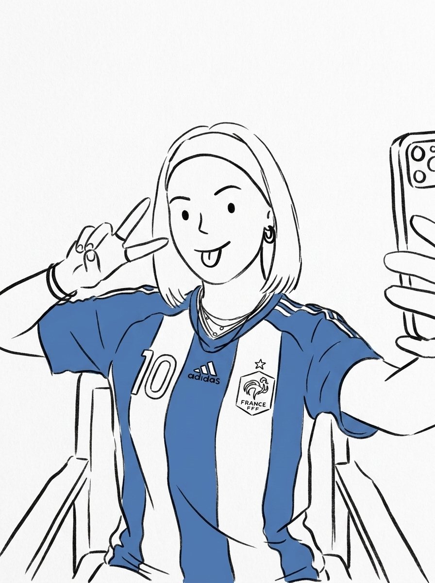 The Image Into A Minimalist Hand-Drawn Doodle Illustration. Use Simple