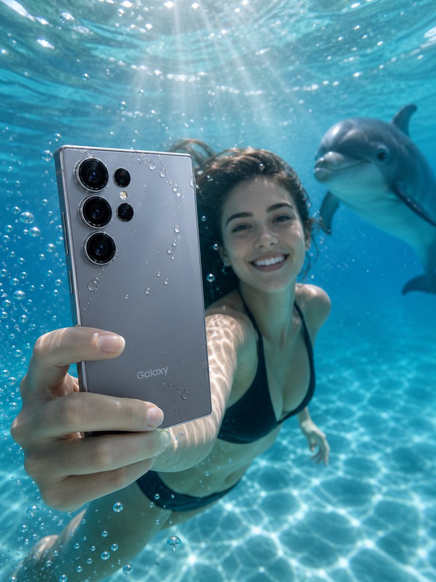 Premium Underwater Commercial Photoshoot: Galaxy S Smartphone
