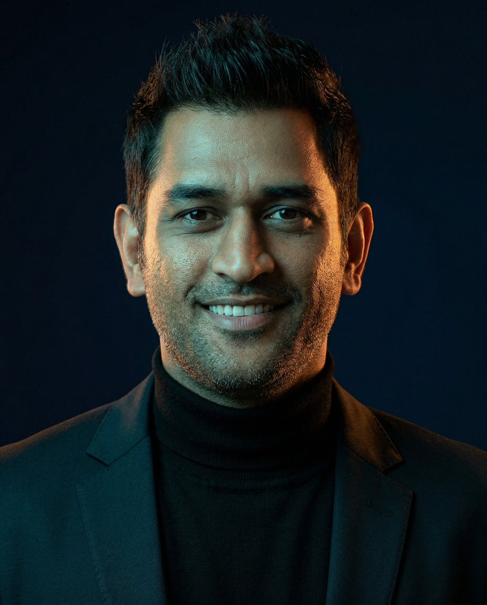 Cinematic Dual-Color Lit Tech-Style Editorial Portrait