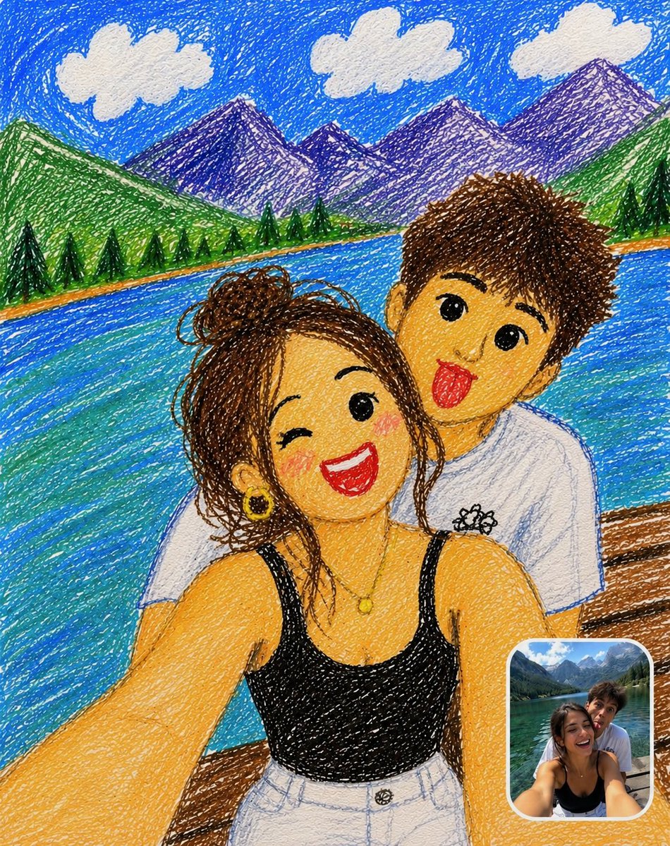 Transform the Uploaded Photo Into a Cute