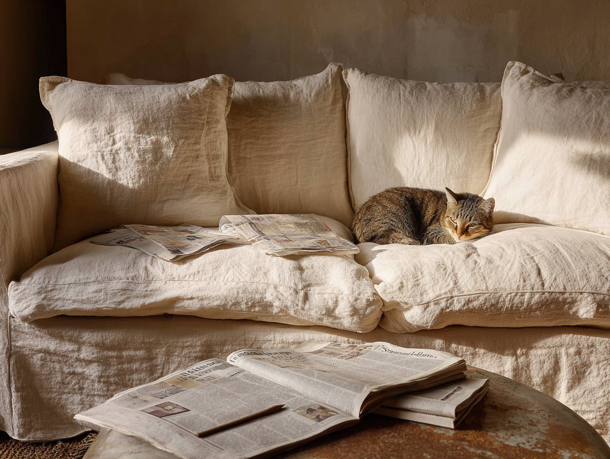 Lived-In Interior Design Vignette with Styling