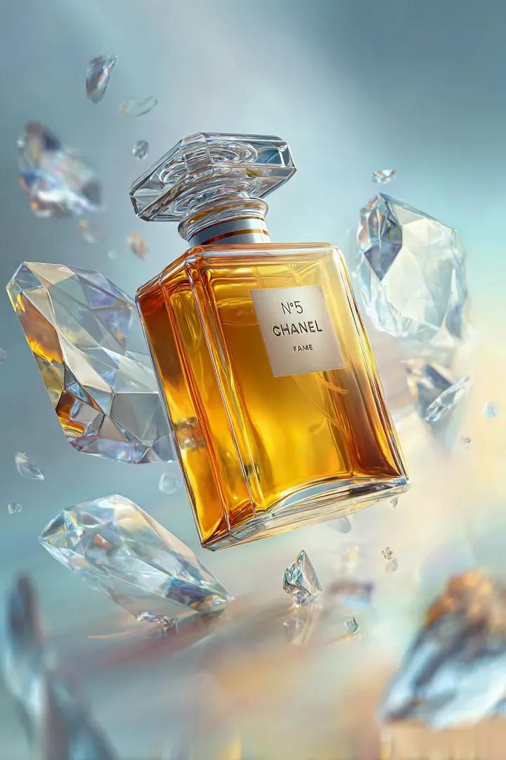 Rose-Gold Black Opium Perfume Bottle Commercial