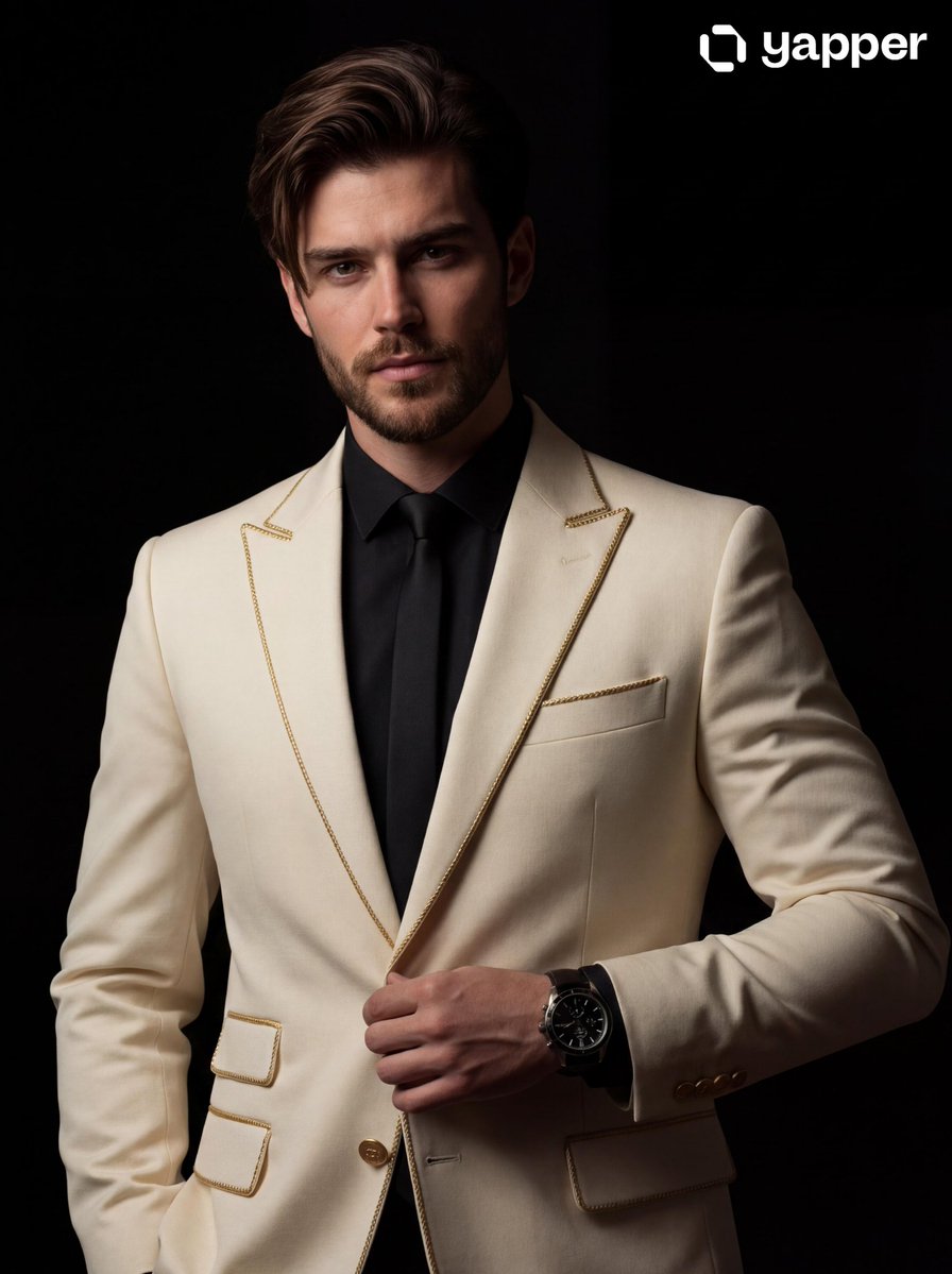 Cinematic Portrait of a Suited Young Man