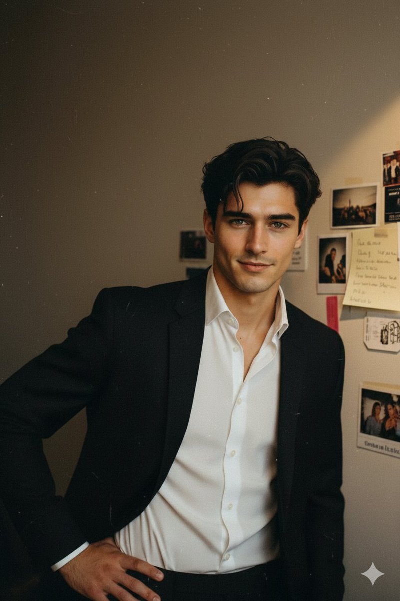 Cinematic Portrait of a Handsome Man in Blazer