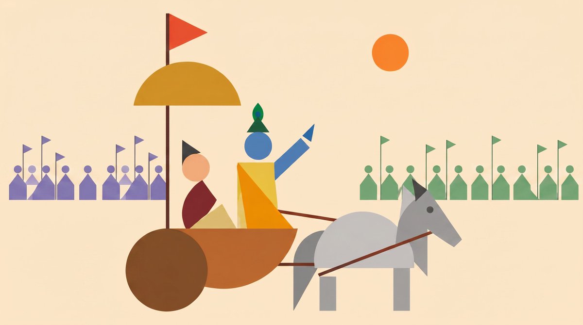 Minimalist Geometric Art of Story Scenes