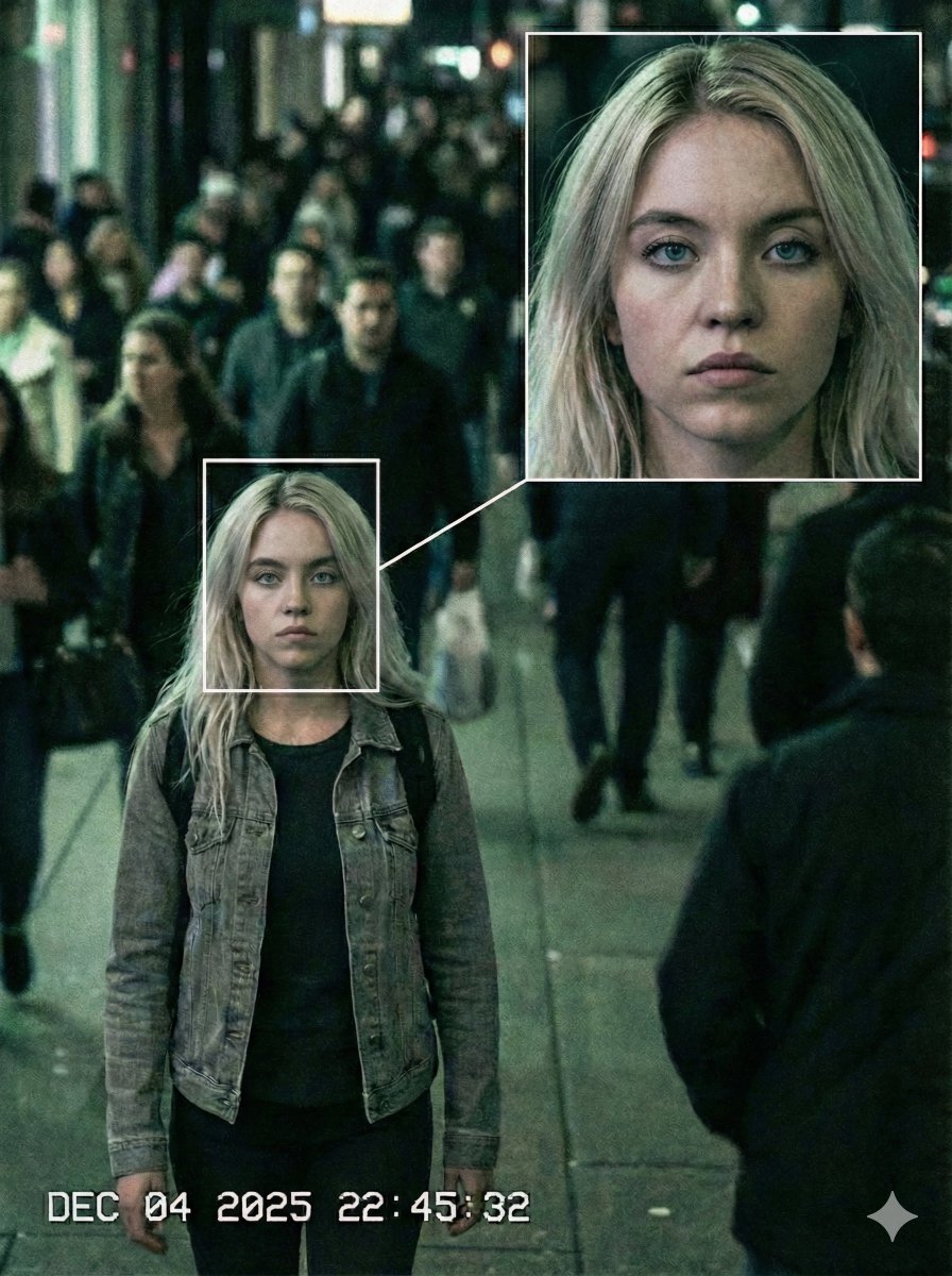 CCTV Surveillance Shot with High-Angle Aerial Perspective