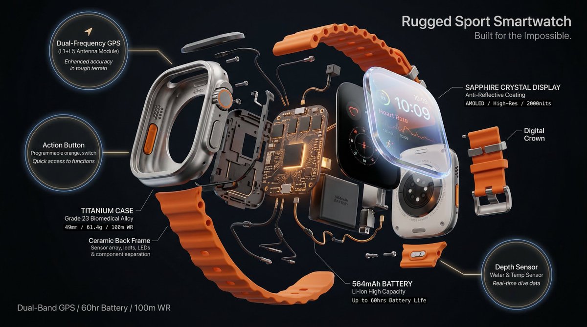 Hyperrealistic 3D Radial Explosion of Product Components