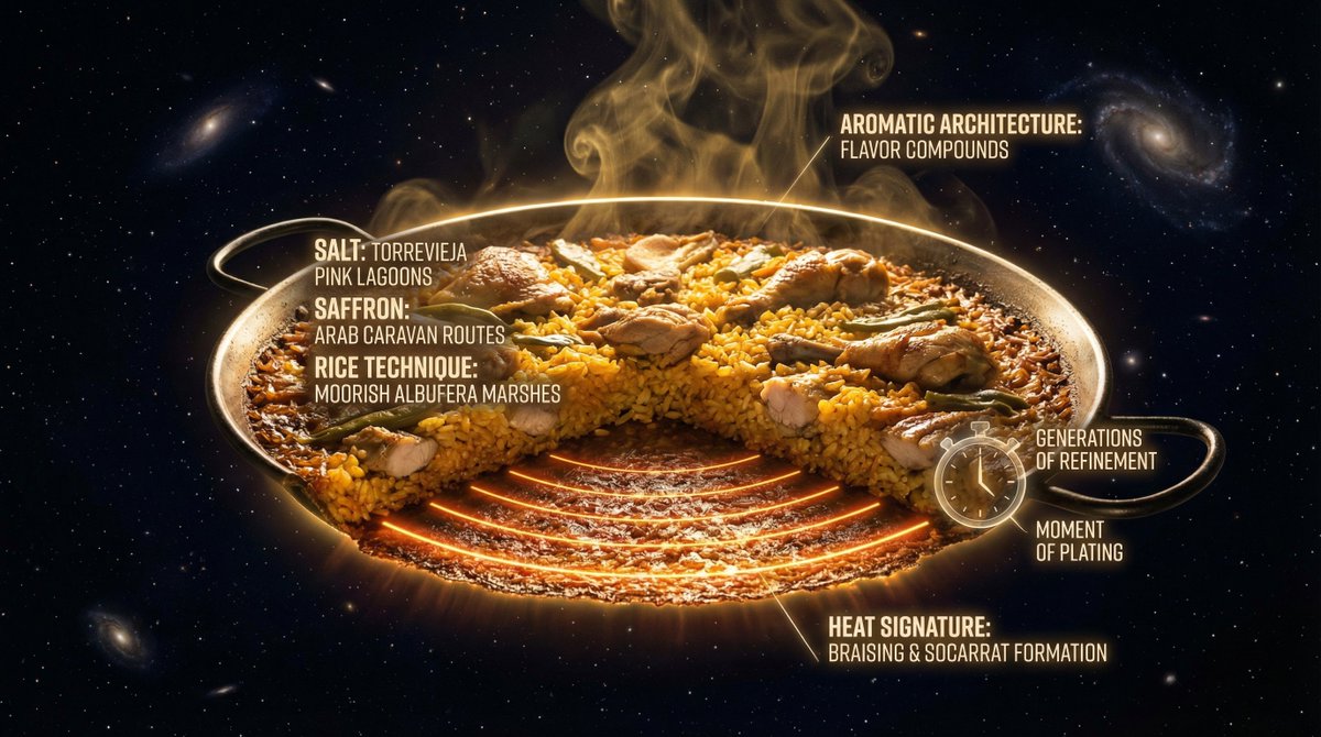 Cross-sectioned Dish Revealing Flavor Archaeology