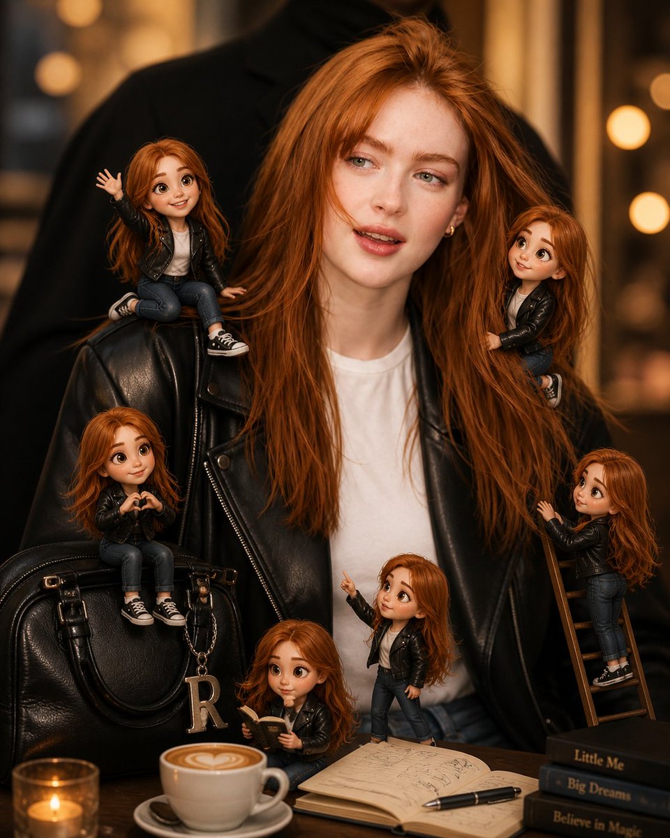 Magical "Mini Me" world with tiny animated characters