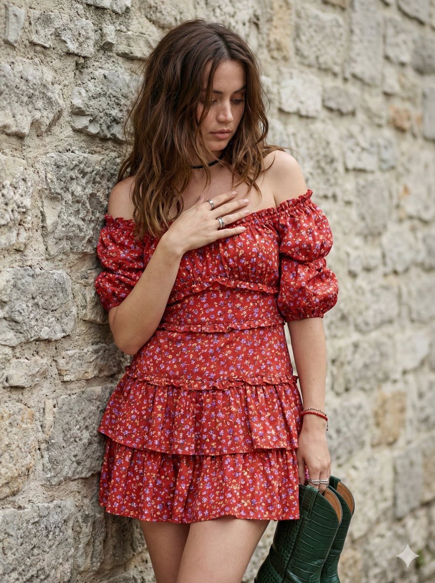 Ana de Armas with Messy Dark Chestnut Hair