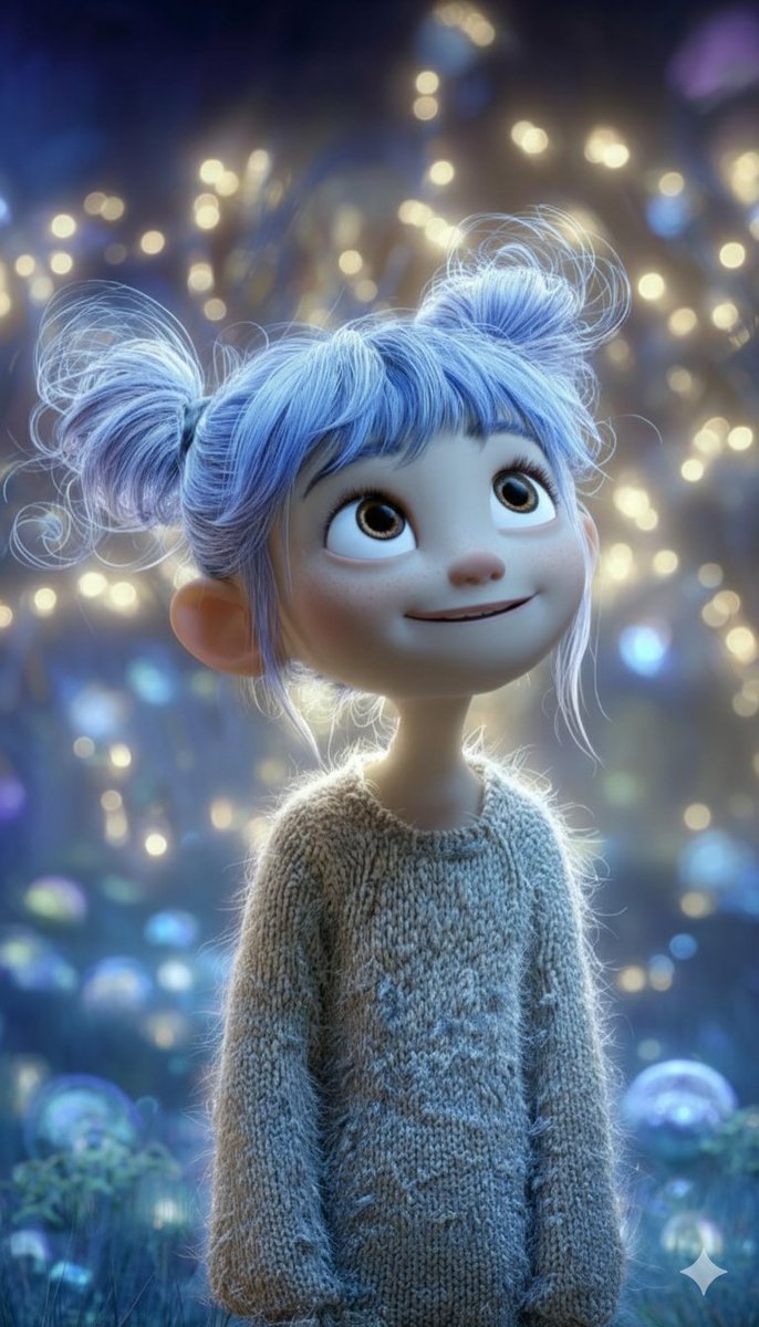 3D Animated Girl with Expressive Eyes