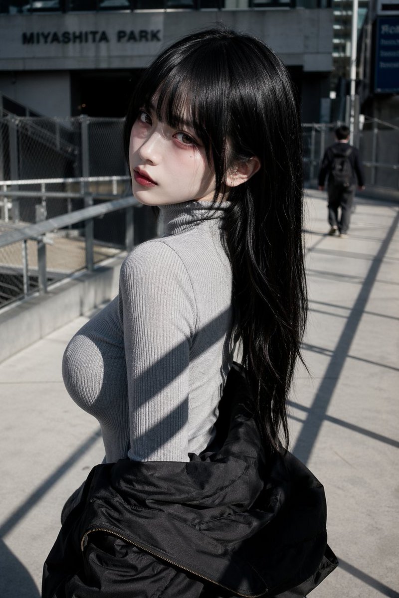 Urban Asian Doll Aesthetic Street Portrait