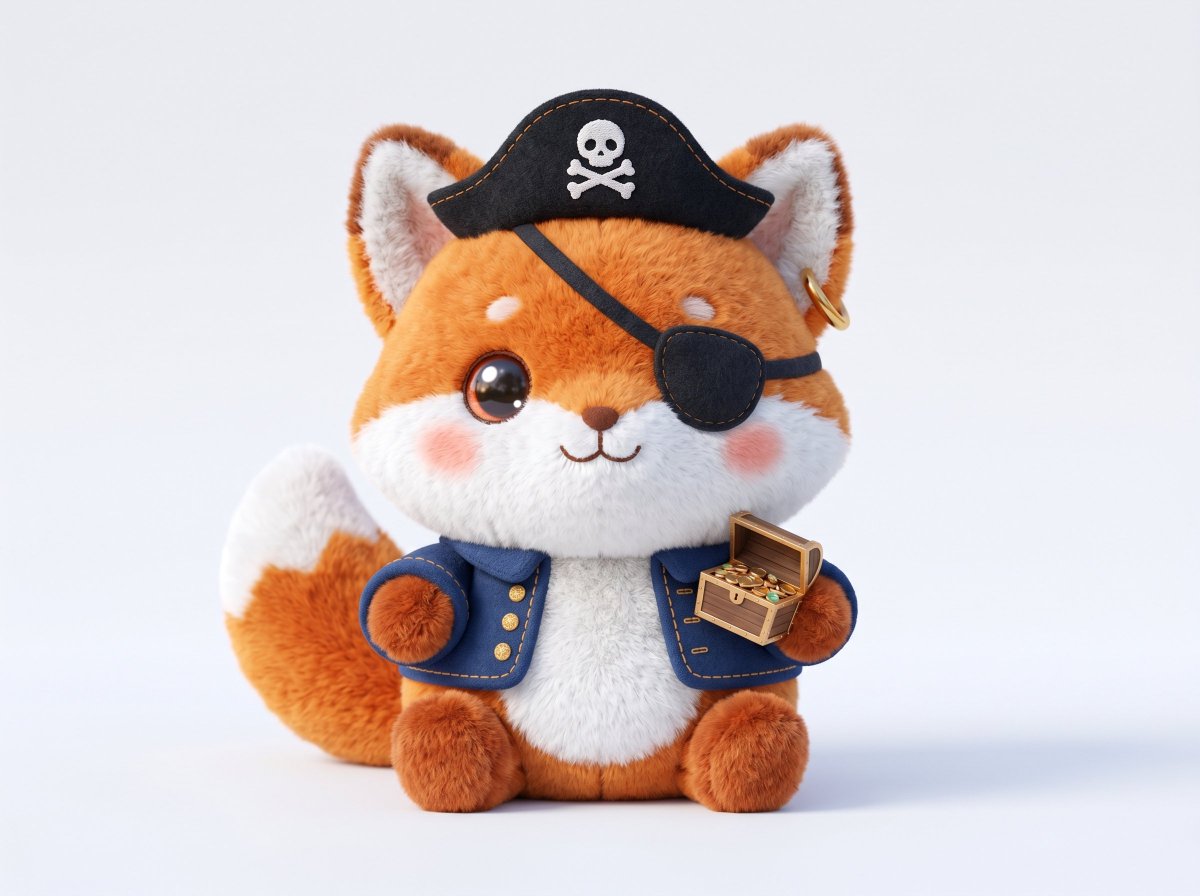 Soft Plush 3D Render with Adorable Collectible Feel
