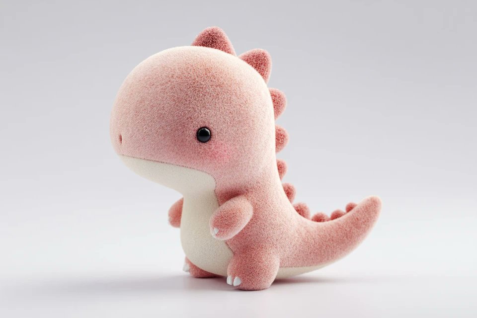 Soft Plush 3D Render with Adorable Collectible Feel