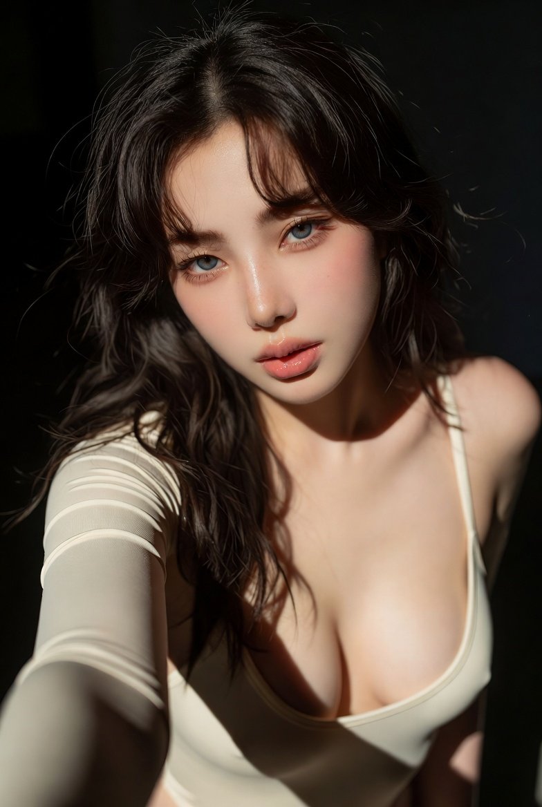 Overhead Portrait: Korean Soft-Glam in Corset & Lace