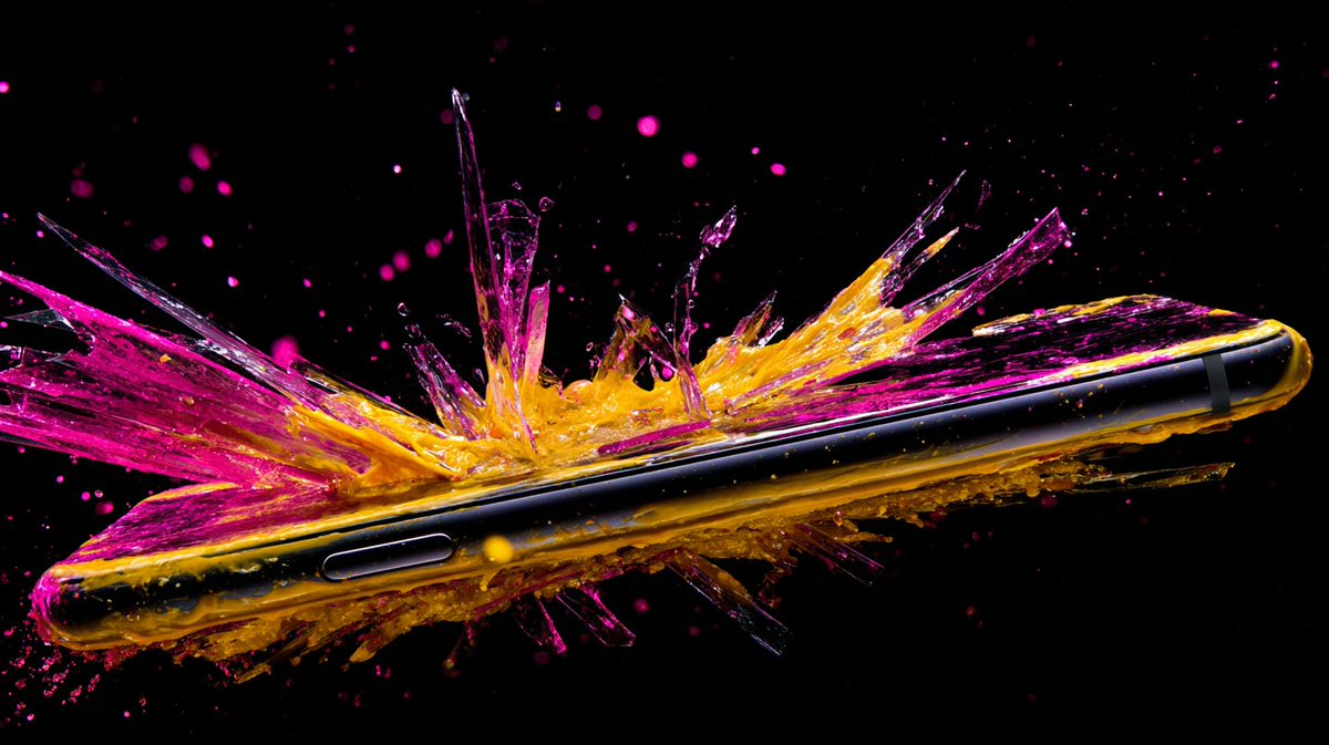 High-speed explosion photography of objects in mid-air