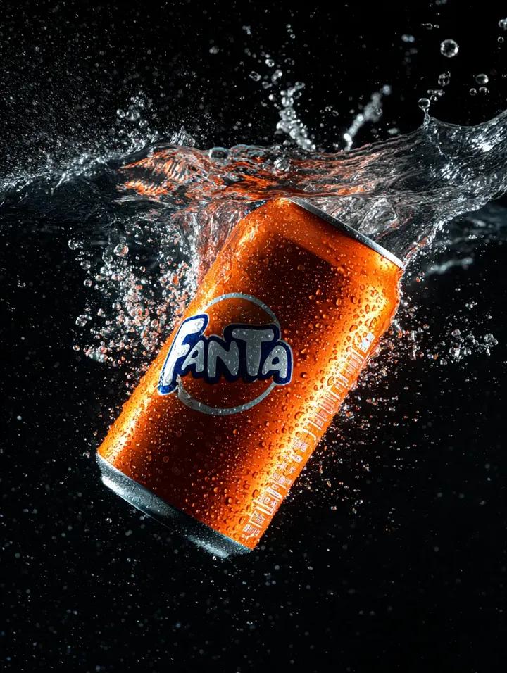 Realistic Beverage Ad Image Generation