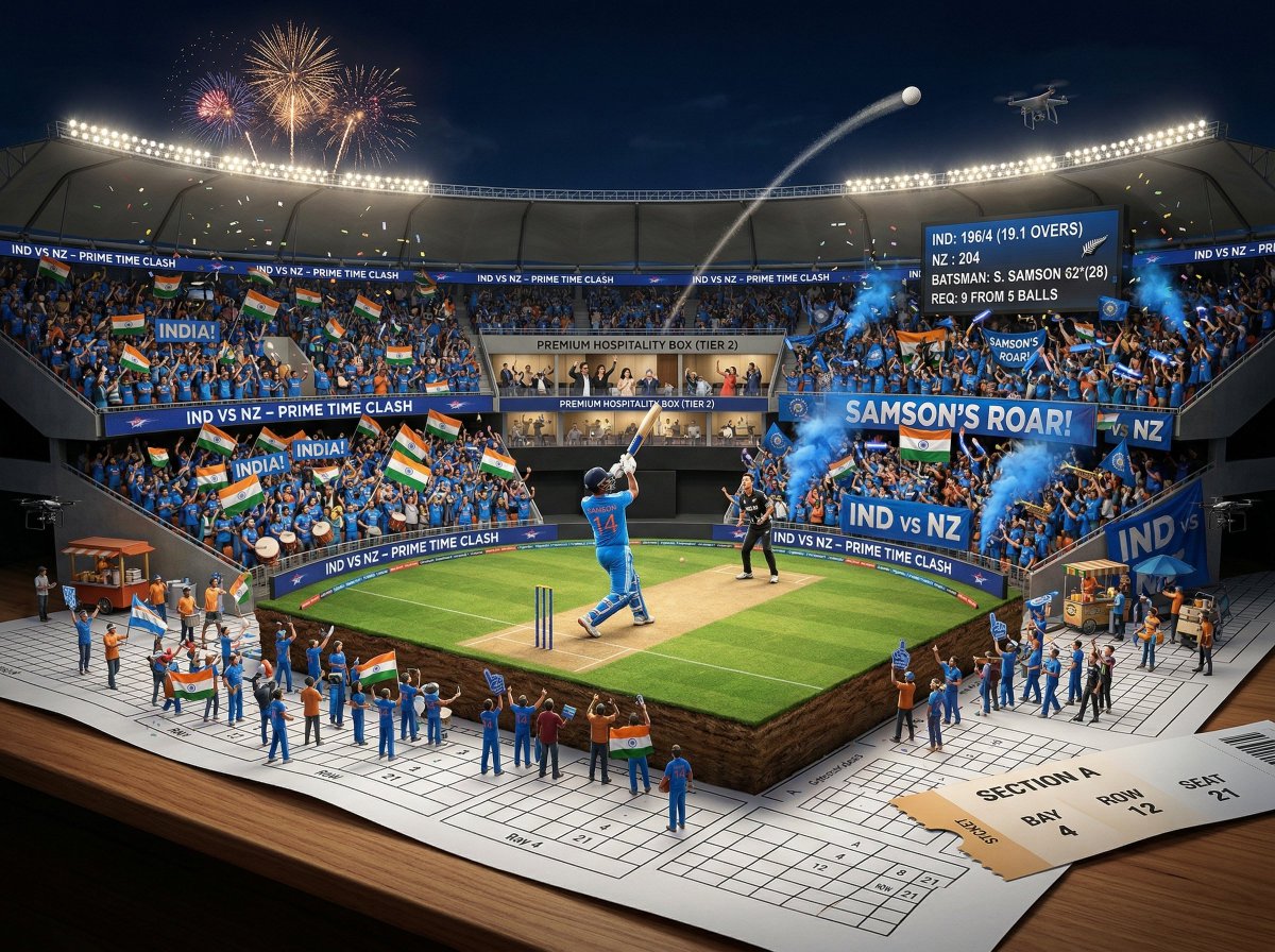 Miniature Stadium Seating Chart with Game Day Spectacle