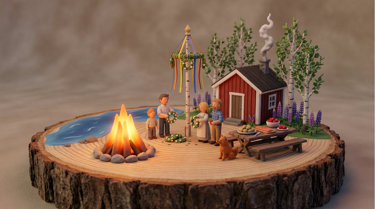 Tiny Clay World with Customizable Cultural Scenes