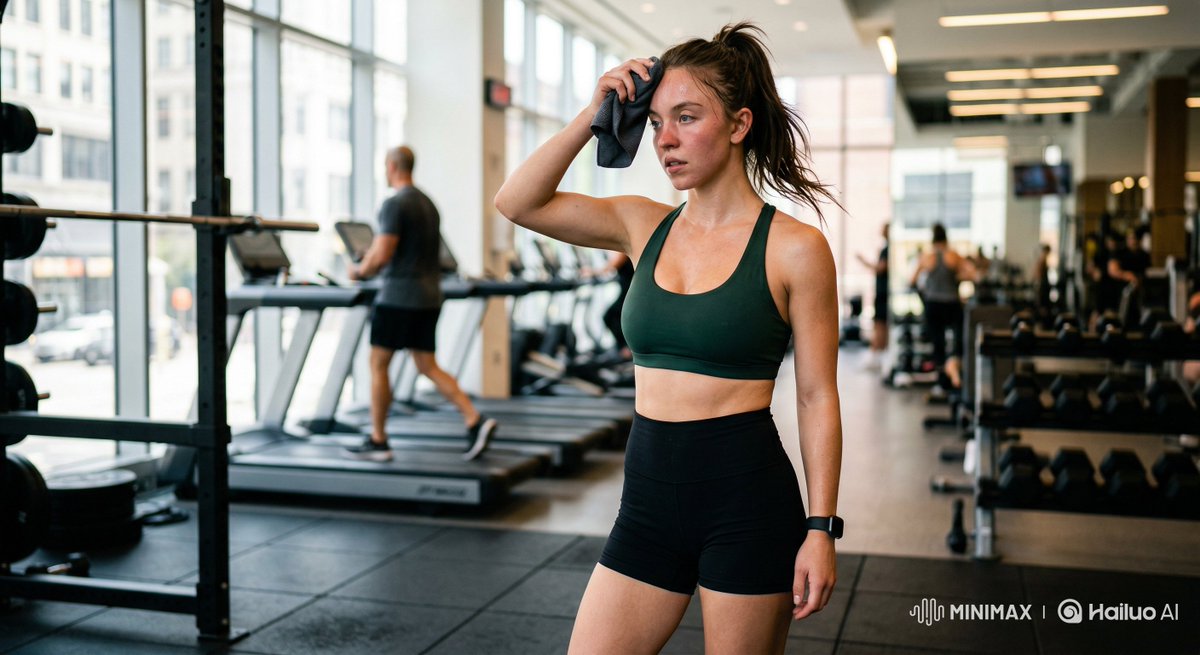 Ana de Armas Fitness Editorial in Modern Gym