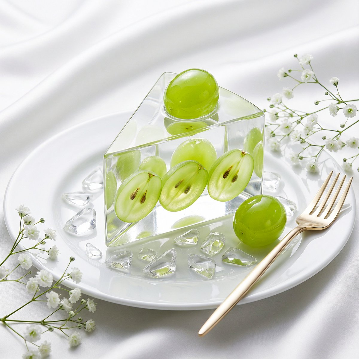 Glass Dessert Art: Luxury Fashion Still Life