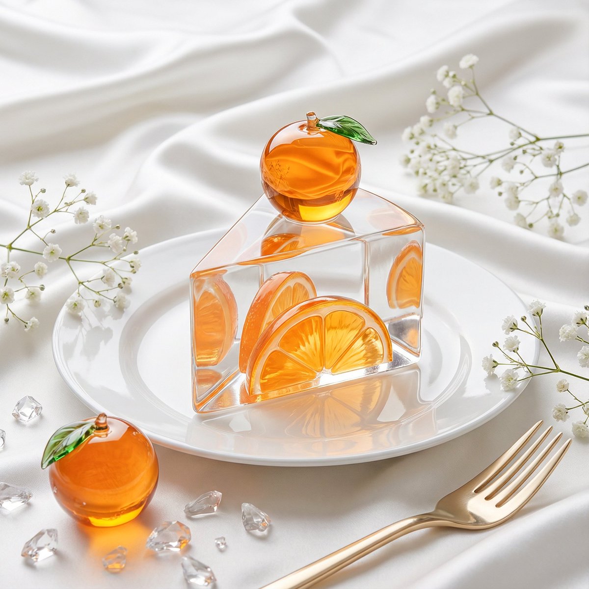 Glass Dessert Art: Luxury Fashion Still Life