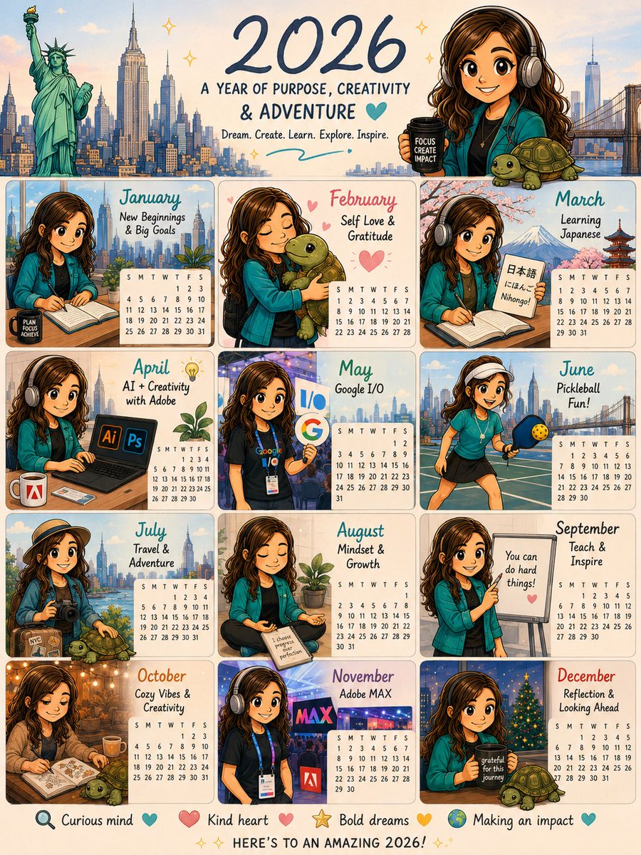 Personal Life Calendar Illustration