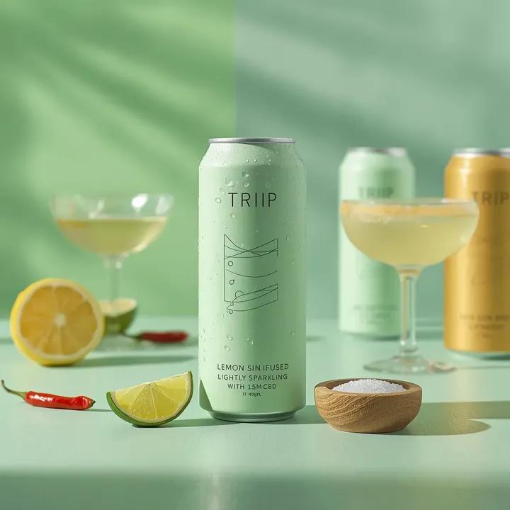 Ultra-realistic beverage can advertising photography