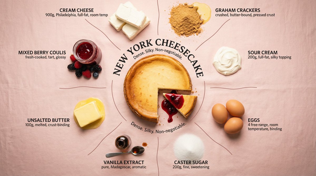 Bird's Eye Ingredient Flat Lay with Radial Pattern