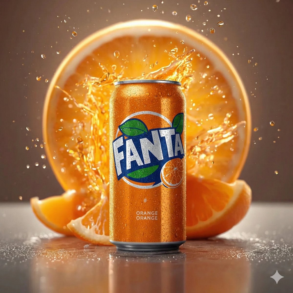 Classic Fanta Orange Product Photography