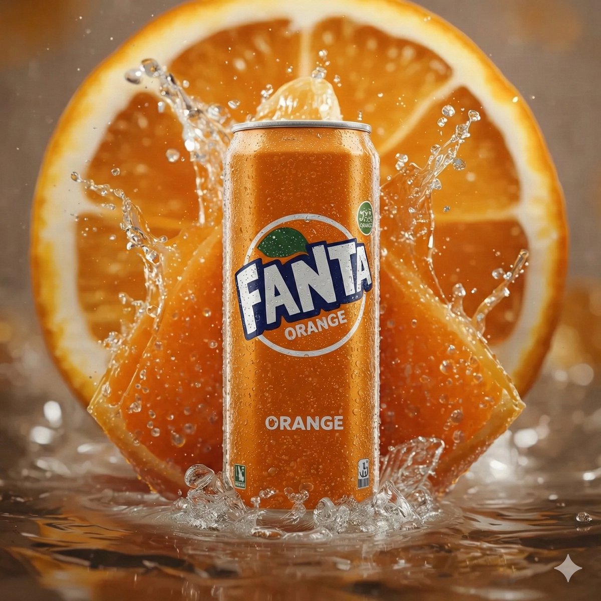 Classic Fanta Orange Product Photography