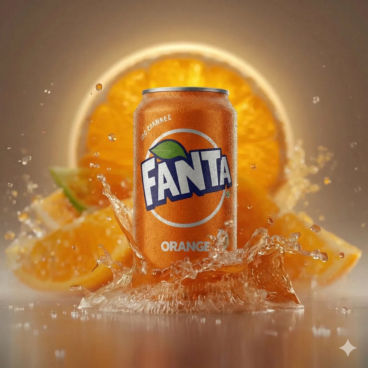 Classic Fanta Orange Product Photography
