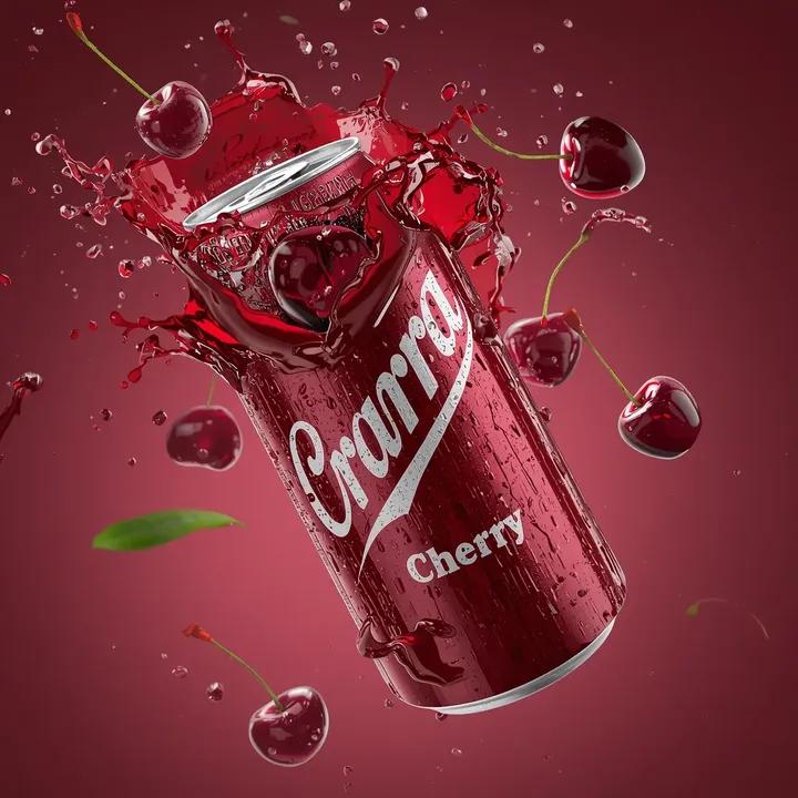 Ultra-Photorealistic Crushed Soda Can Ad with Torn Body