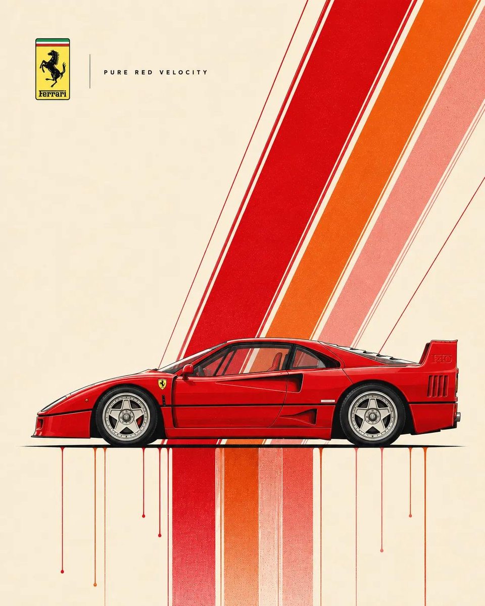 Ultra-Clean Automotive Poster Design Featuring A Car, Perfect Side Profile