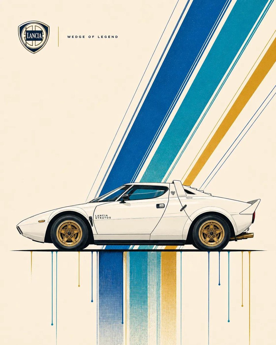 Ultra-Clean Automotive Poster Design Featuring A Car, Perfect Side Profile